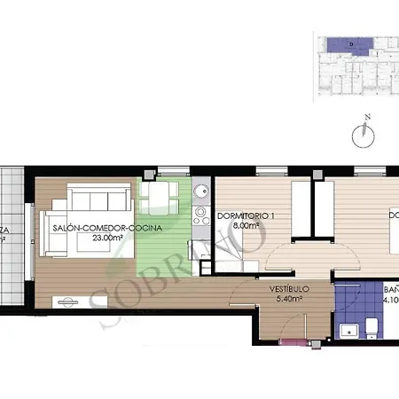 公寓 Apartamento Ribera Del Cuera 利亚内斯